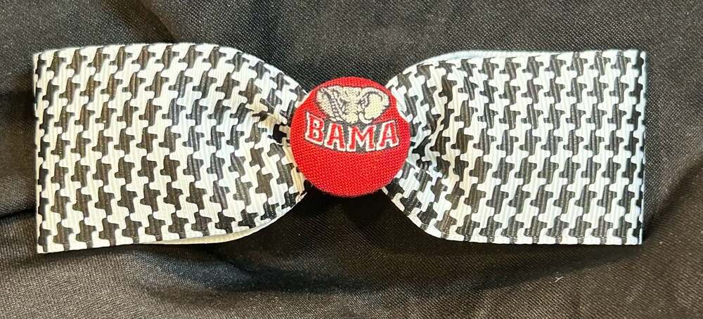 NEW Alabama Crimson Tide Houndstooth Bama Hair Bow
